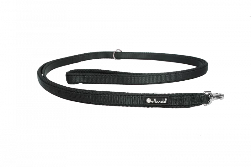 Mesh verstellbare Führleine M schwarz